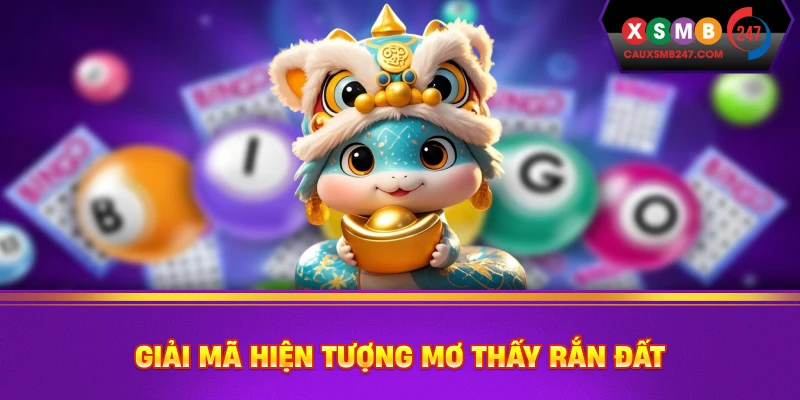 Giải mã hiện tượng mơ thấy rắn đất